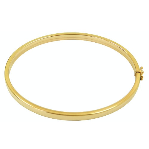 Bracelete Ouro !8 k 10 Gramas 6 mm Trava de Segurança oco Resitente
