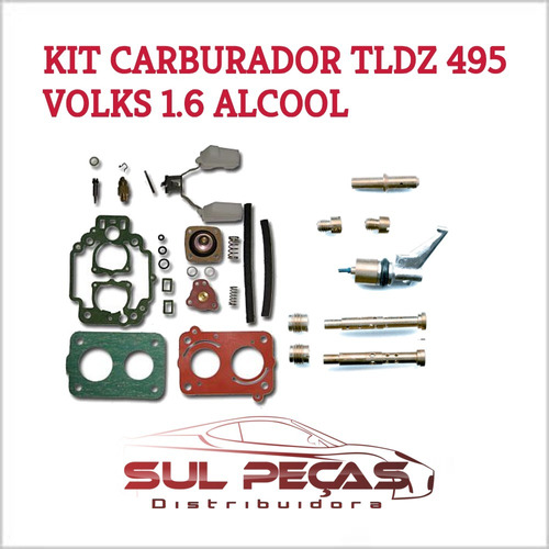 Kit Giclagem Carburador Tldz 1.6 Alcool Gol Parati Voyage