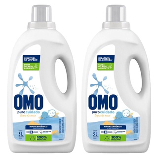 Kit com 2 Sabão Líquido Omo Puro Cuidado 3L cada