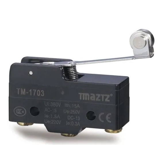 Micro Fim De Curso FM 1703 Alavanca Media C/ Roldana 1NAF - HS Automação em Oferta na Shopee