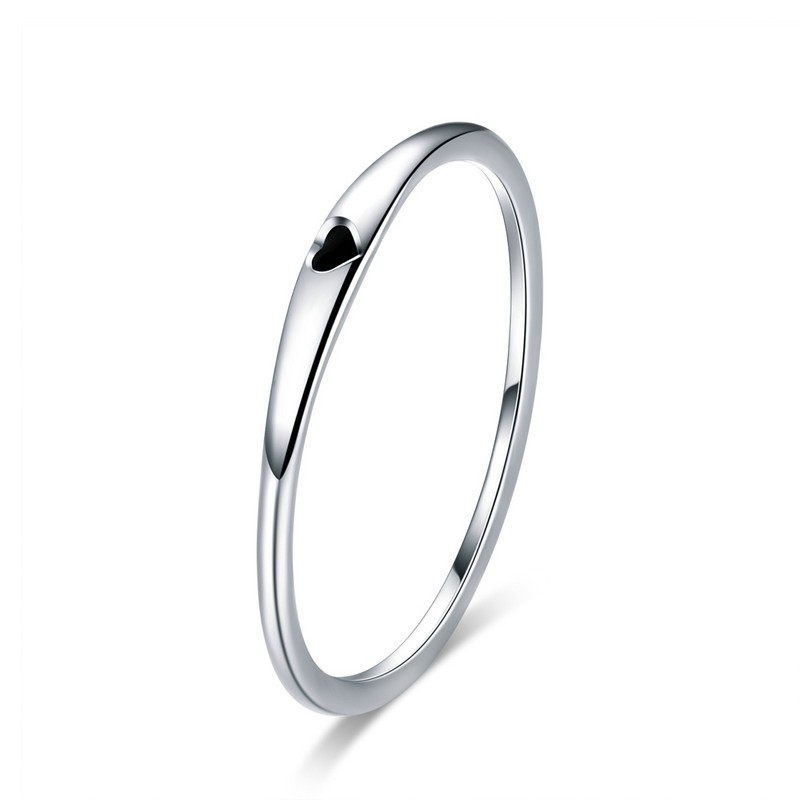 BAMOER LOVE Round Ring 925 Sterling Silver For Women & Couples Fashion Jewelry SCR468620