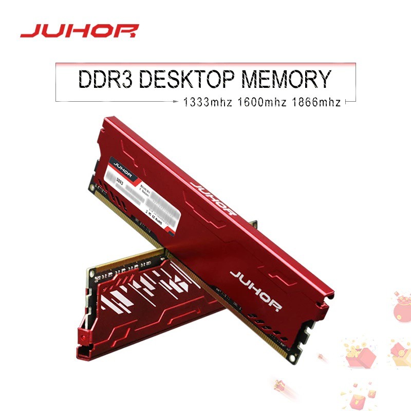 Memoria Ram Juhor DDR3 4 GB, 8 GB, 1600 MHz, 1866 Mhzz, NOVA, Lacrada , Computador no Brasil