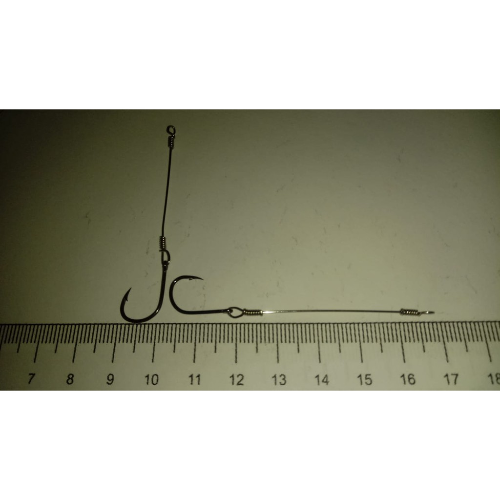 10 unidades de  Anzol Encastoado Chinu tamanho 10mm x 15mm  Fio de aço 0,55mm - Excelente qualidade - Vendido por Artigos de pesca Aristeu Matias Pereira - Cruzeiro do Oeste - PR