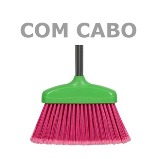 Vassoura Multiuso Sintética Com Cabo Uso Interno Externo em Oferta na Shopee