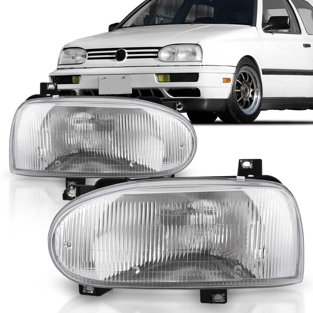 Par Farol Golf Mexicano 95 96 97 98 Foco Simples Cromado em Oferta na Shopee