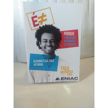 Livro Álgebra E Cálculo Vetorial - Engenharia De Produção