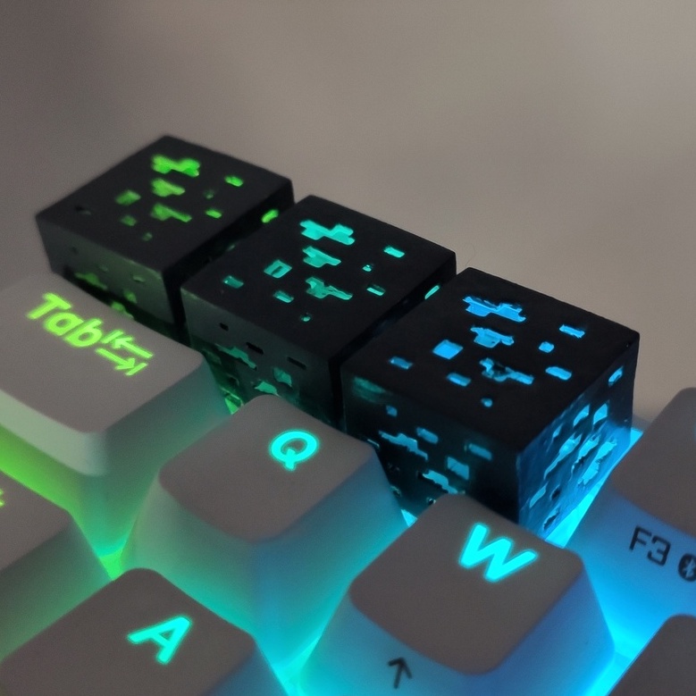 Keycap ( tecla para teclado mecânico ) personalizada - Minecraft