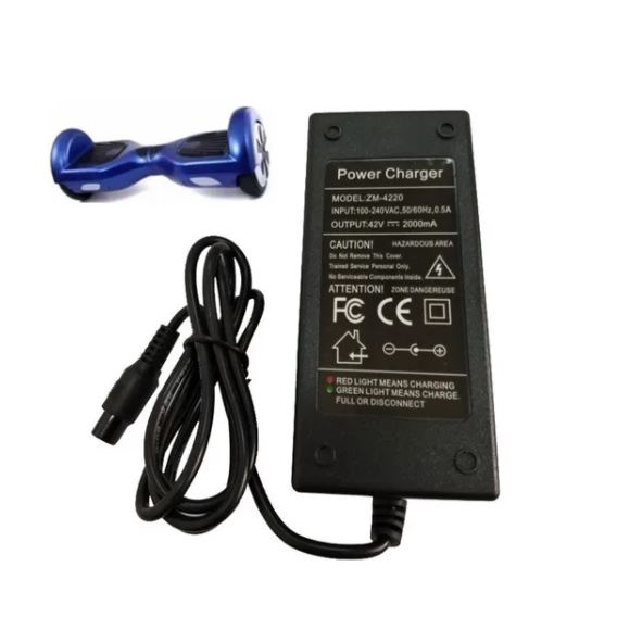 Carregador Overboard Fonte Smart Balance Scooter Fonte 42v