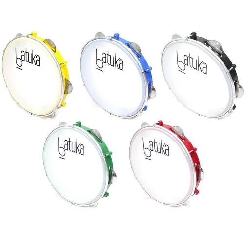 Pandeiro Batuka 10" Luen ABS Pele Leitosa