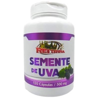 Resveratrol - Semente De Uva 500mg 120 Cápsulas - Rei Terra