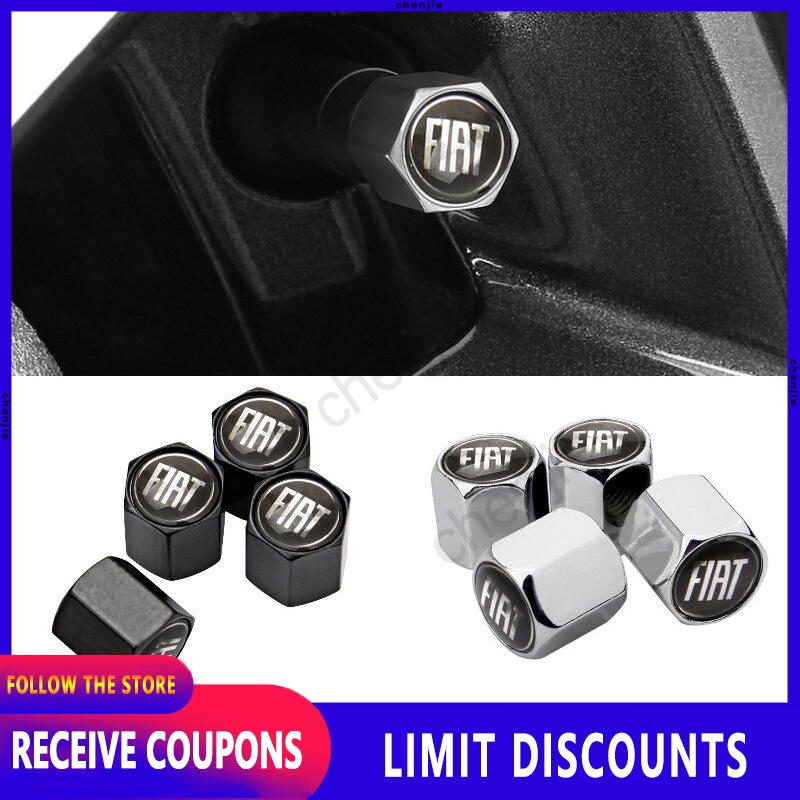4 unidades / conjunto para FIAT 500 500c Punto Stilo Siena Aegea Doblo Exterior do carro tampa da haste da roda pneu
