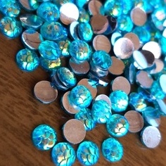 30 peças chaton sereia furta cor- varias cores- pedrarias para adesivos e joias de unhas