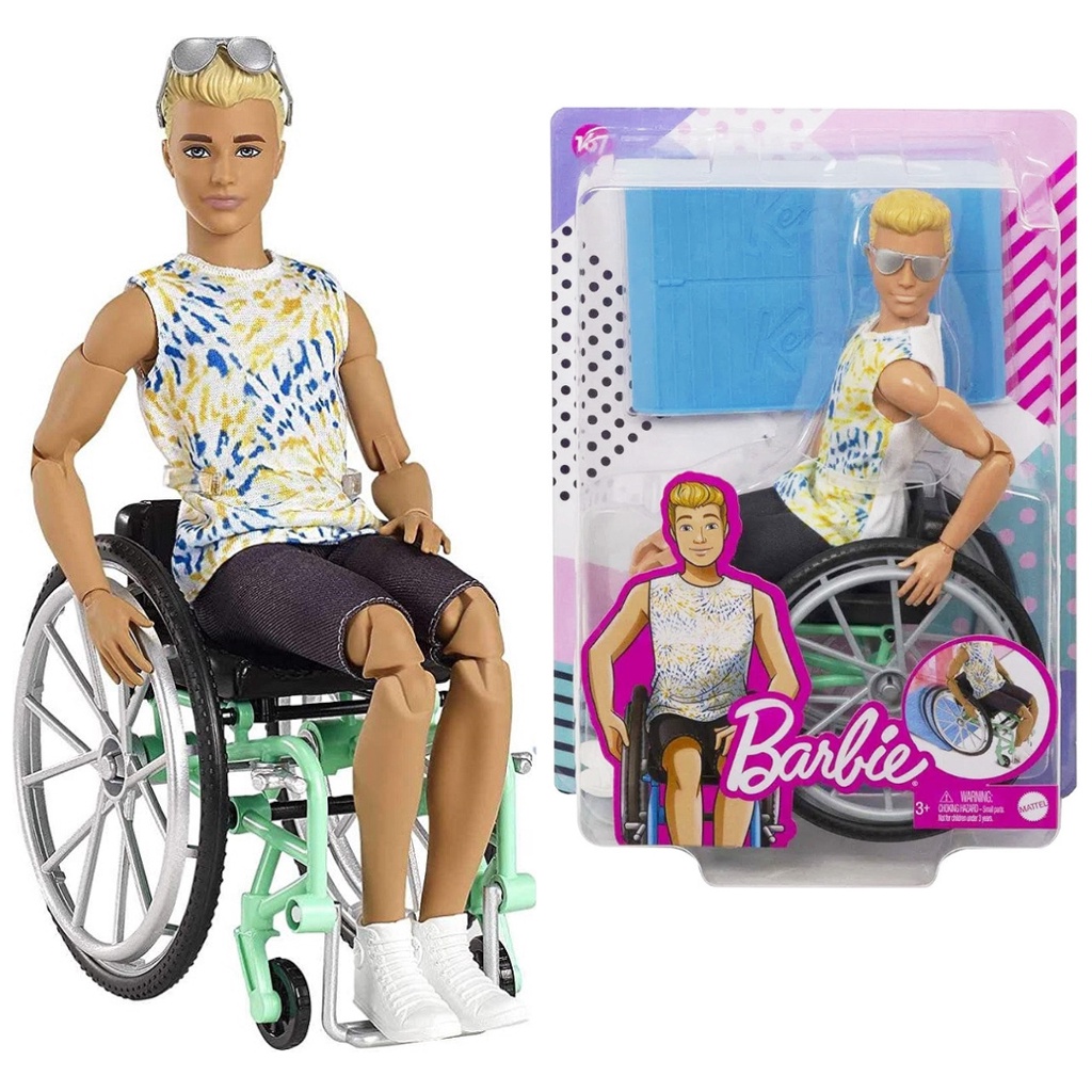 Boneco Ken Cadeirante Pcd C Cadeira Rodas Articulado Barbie Shopee Brasil