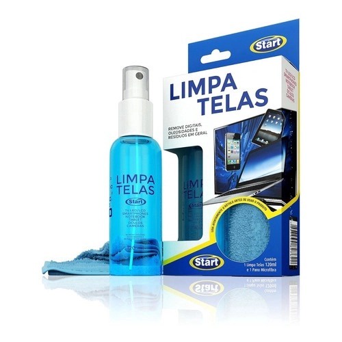 Limpa Telas Start 120ml + Pano Microfibra