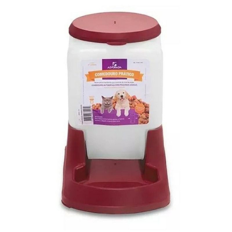 Comedouro Automático Cães e Gatos Alvorada - Próprio para Cachorro e Gato 3 Litros - Alvorada em Oferta na Shopee