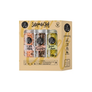 Kit Seleção do Chef com 3 moedores BR Spices 220g