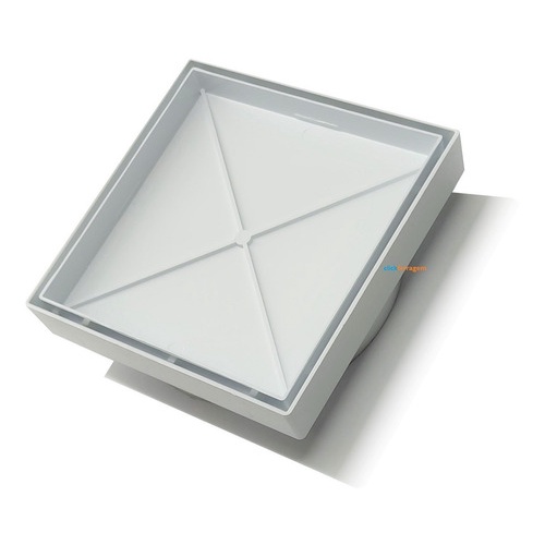 Ralo Quadrado 15x15 Invisível Oculto Branco Inseto Sifonado