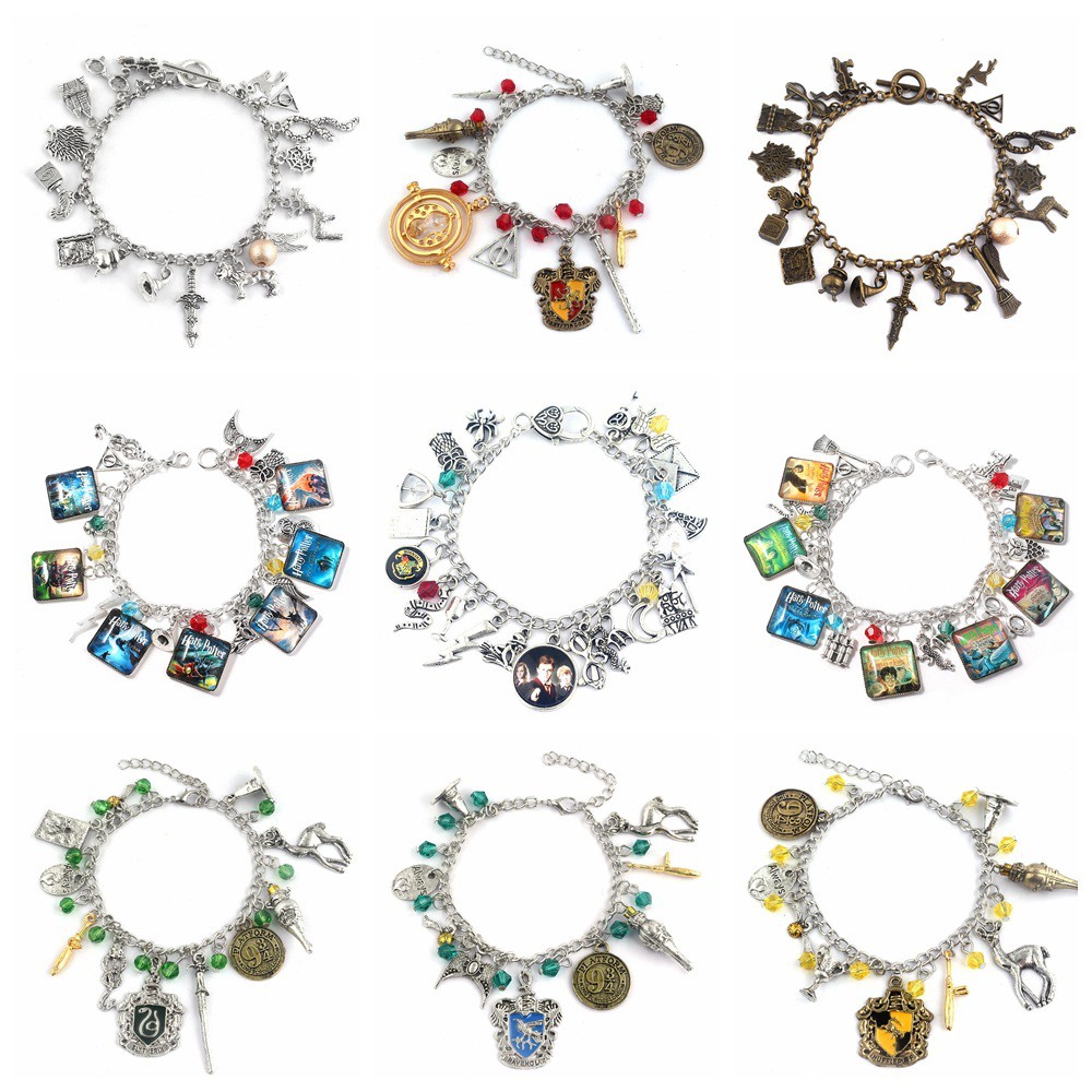 Pulseira Feminina Com Combinação Elemento Clássico Da Escola Mágica Harry Potter