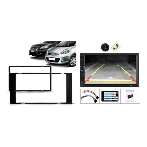 Central Multimídia Nissan March 2015-2018 Com Moldura Câmera em Oferta na Shopee