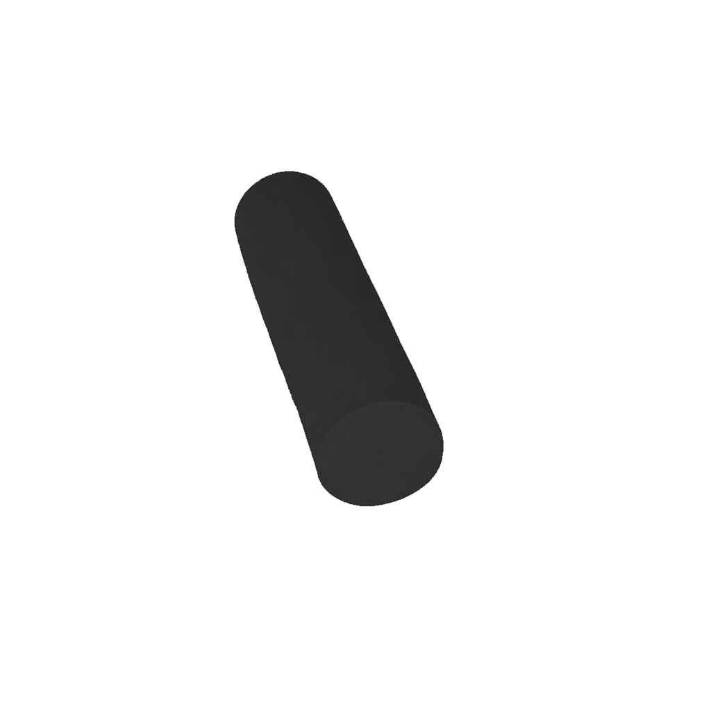 Rolo de EVA Massagem Miofacial 40X15cm Foam Roller Rythmoon Preto
