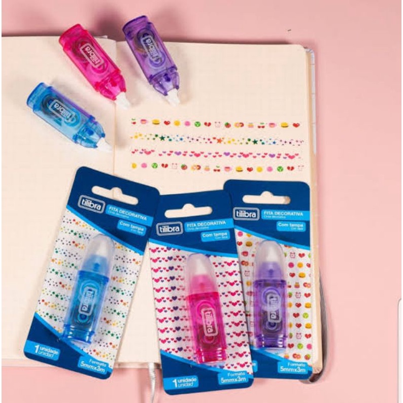 Fita Decorativa  5mmx3m Estampas Tilibra em Oferta na Shopee