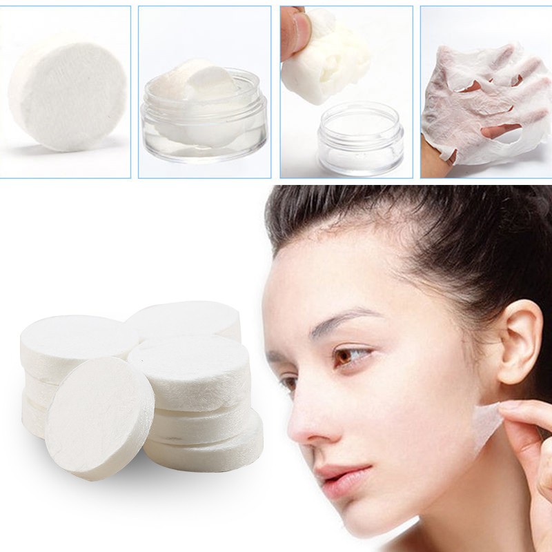 100pcs DIY Máscara Facial Compressa Facial Face Cotton Skin Care Mask