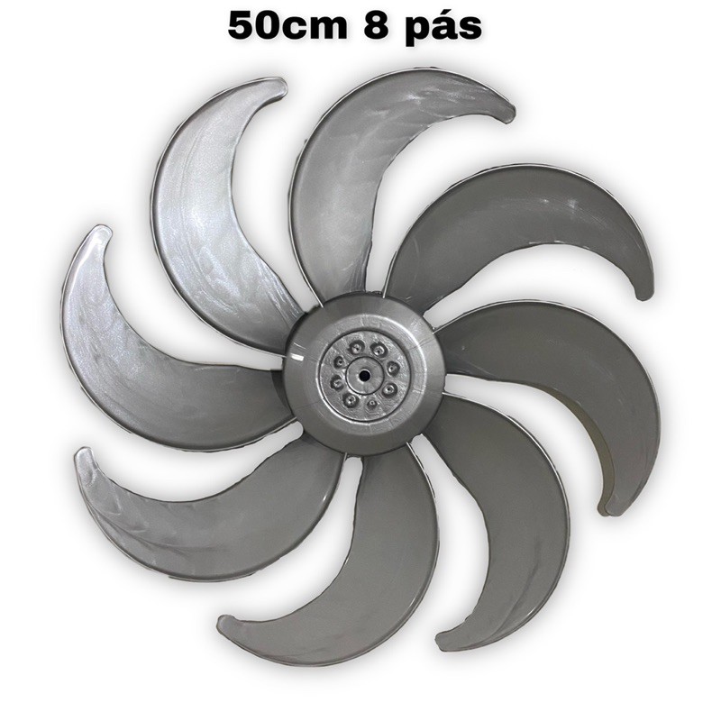 Helice Ventilador Mondial 50cm 8 pás Polishop - Vt-50-8p - Cinza