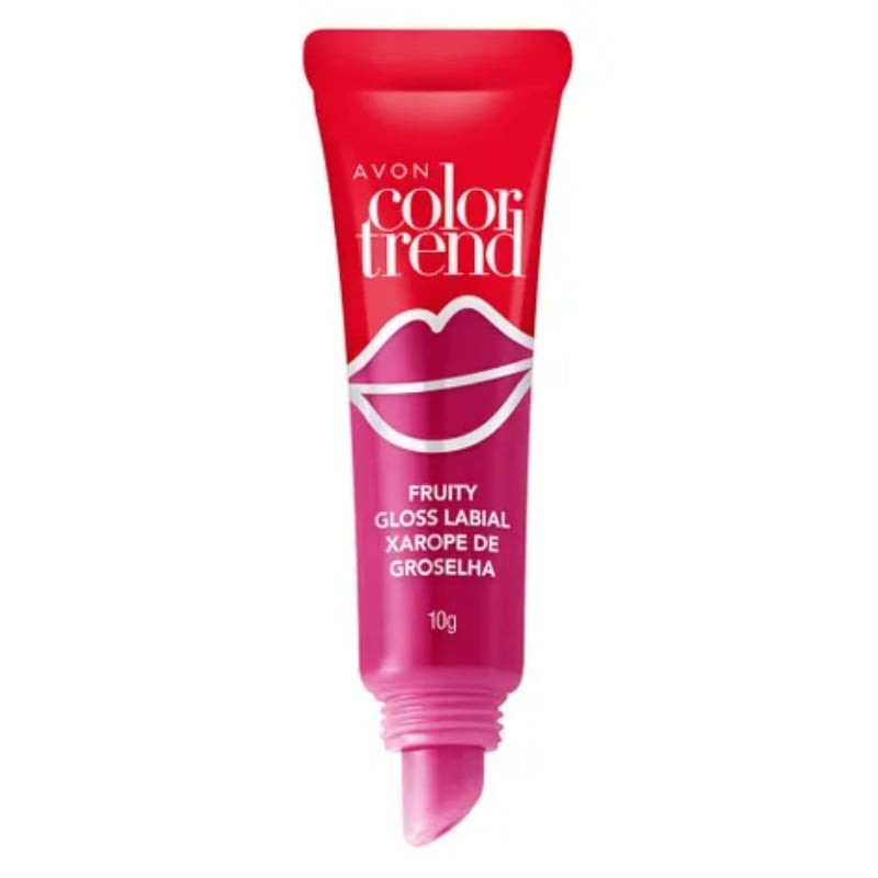 Avon Color Trend Fruity Gloss Brilho Labial G Xarope De Groselha Gelatina De Cereja Avon