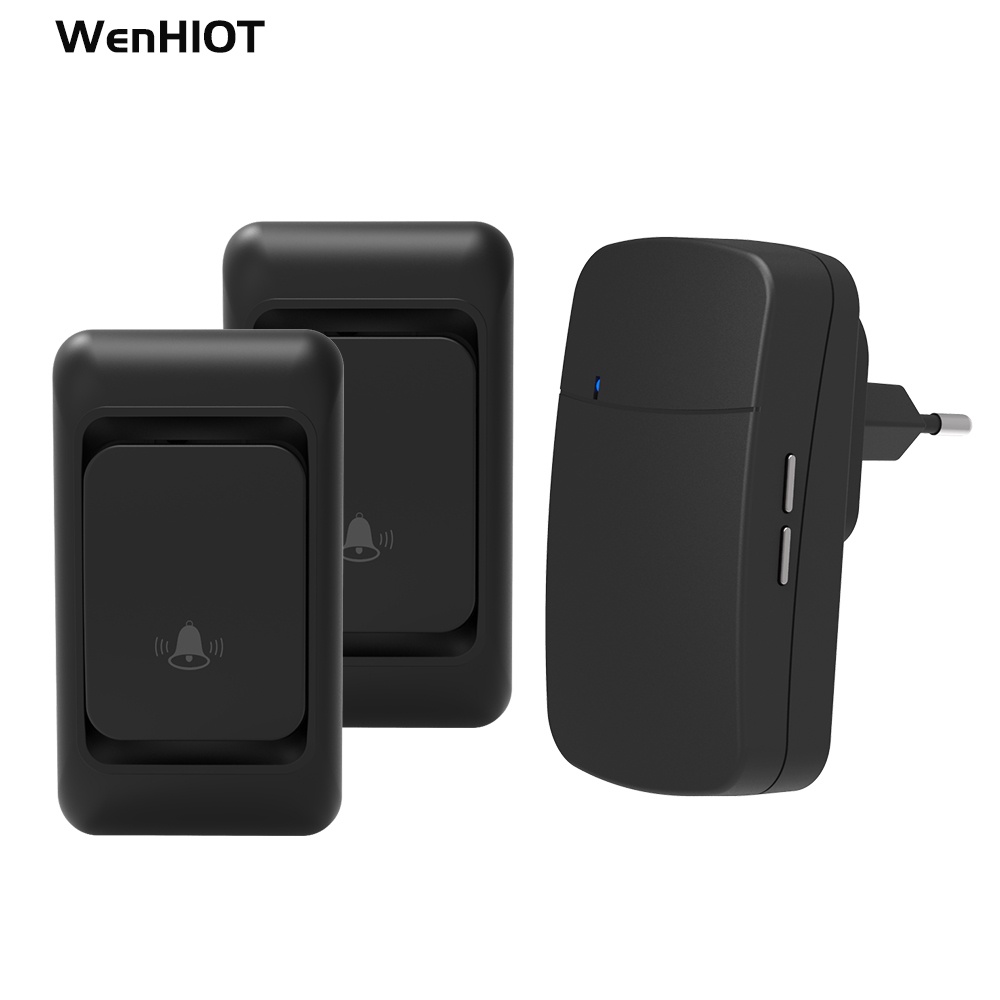 Campainha sem fio campainha residencial 300M alcance 38 carrilhão plugue da UE