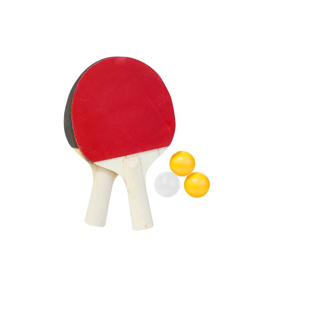 Kit Ping Pong/Tenis de Mesa Com 3 Bolas e 2 Raquetes