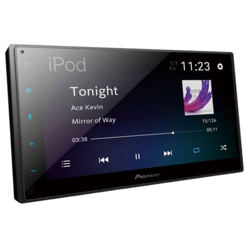 Central Multimidia 2 Din Pioneer Tela 6.8" C/ Espelhamento Bluetooth Usb Rádio Fm/am