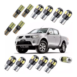 Kit Lampadas Led Premium L200 Triton Teto Placa Ré Farolete em Oferta na Shopee