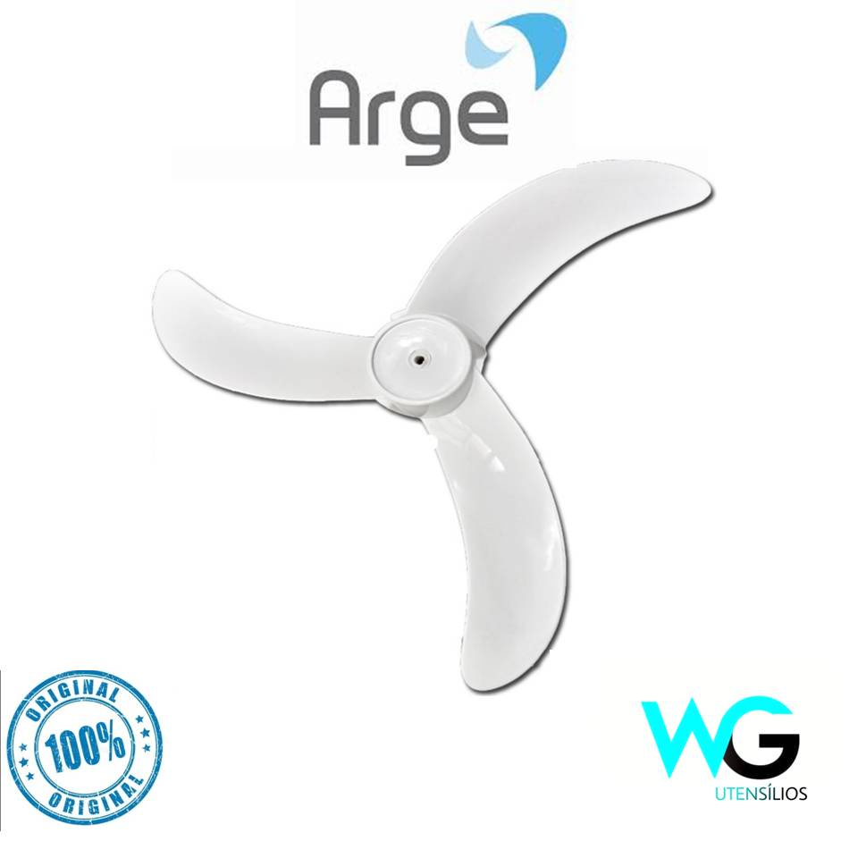 Hélice do Ventilador Arge Twister Stylo 50cm 3 Pás Original em Oferta na Shopee