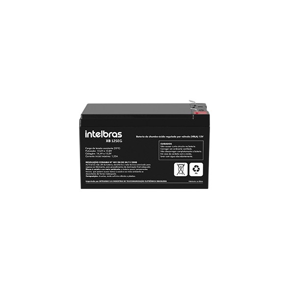 Bateria Selada Para Alarme Vrla 12v Xb 12seg Intelbras