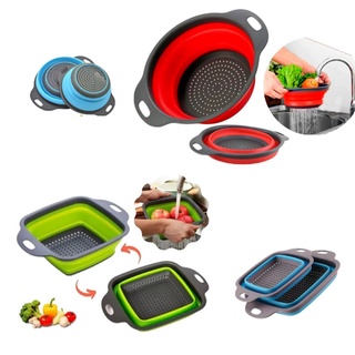 Escorredor de Alimentos Silicone redondo Quadrado