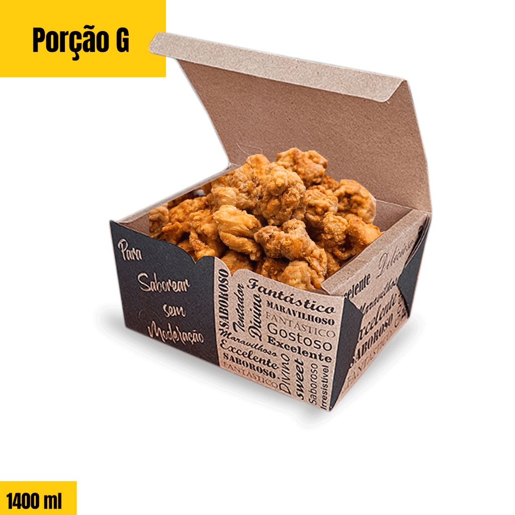 Embalagem para Porções Tamanho G - 50 unidades em Oferta na Shopee