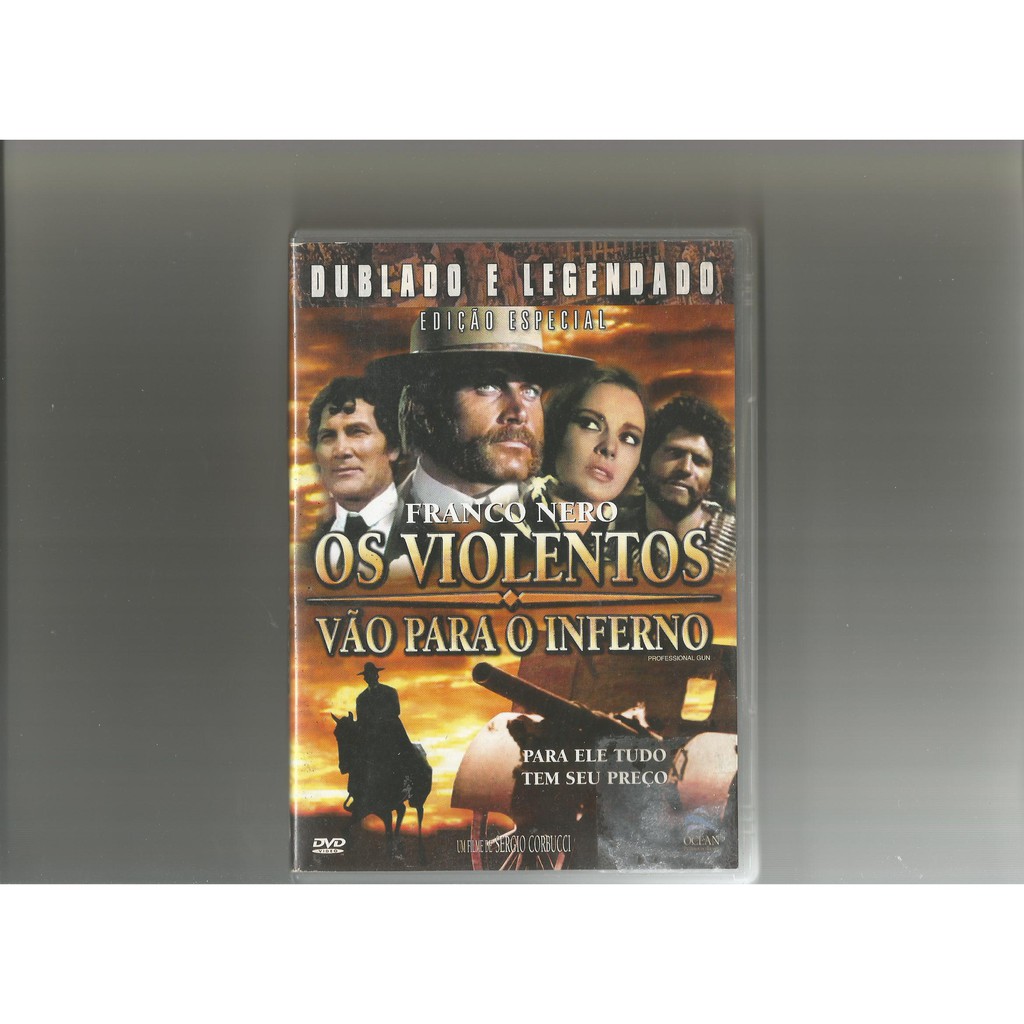 DVD * OS VIOLENTOS VÃO PARA O INFERNO * EDIÇÃO ESPECIAL - FRANCO NERO - USADO