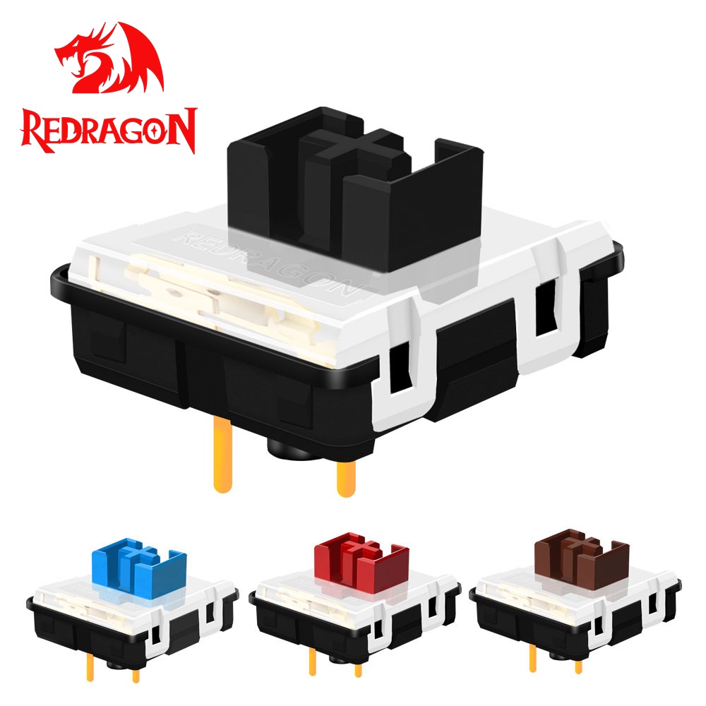 Redragon SMD RGB MX Perfil Baixo Interruptor 3Pin Vermelho Preto Azul Marrom Switche Para Teclado Mecânico Só