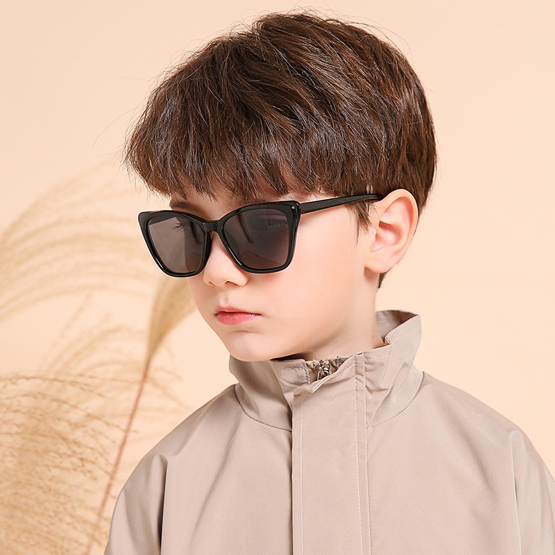 Novos óculos de sol polarizados para crianças óculos de sol quadrados de alta qualidade