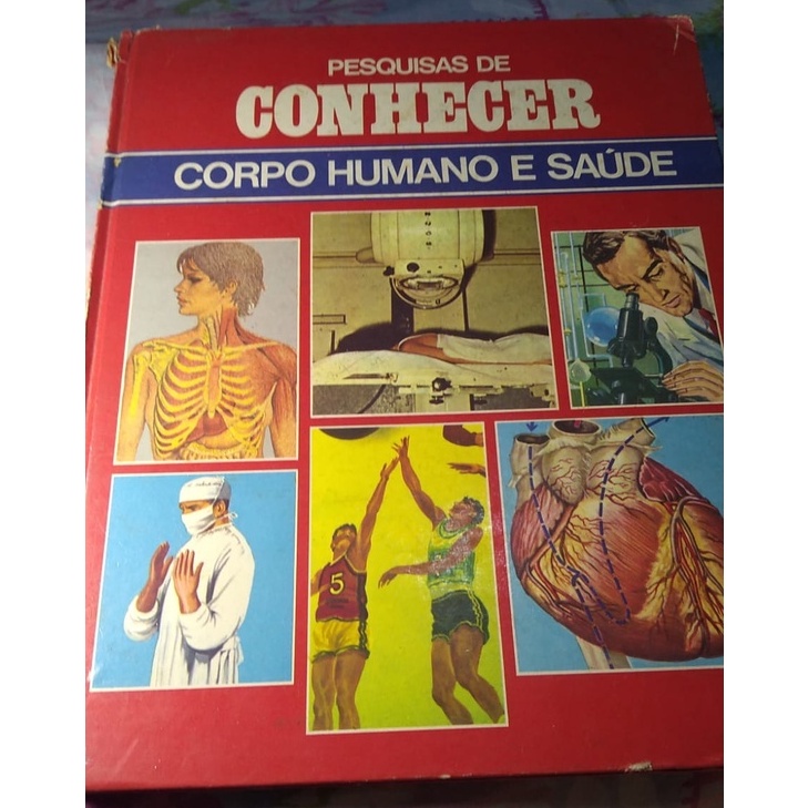 Livro pesquisas de conhecer corpo humano e saúde