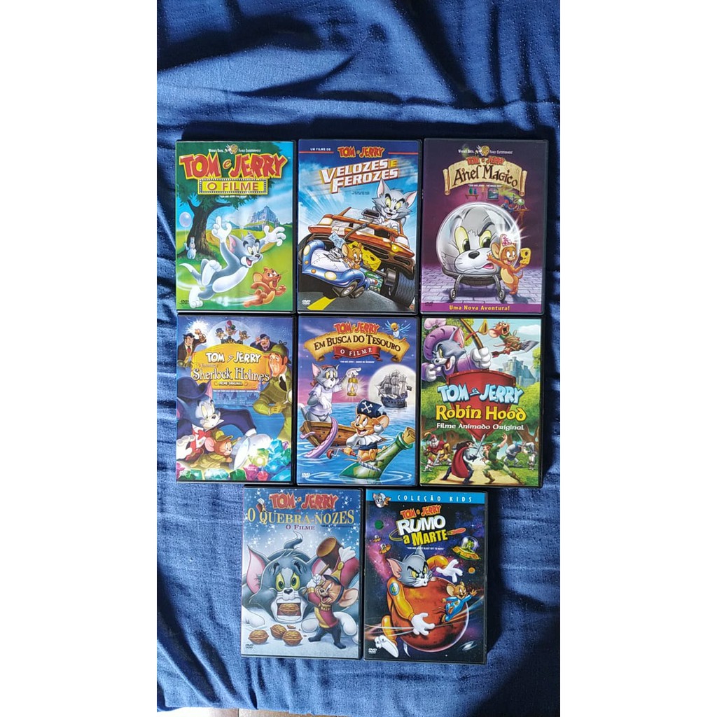 DVD Coleção de Filmes Tom e Jerry, 8 filmes (Originais)
