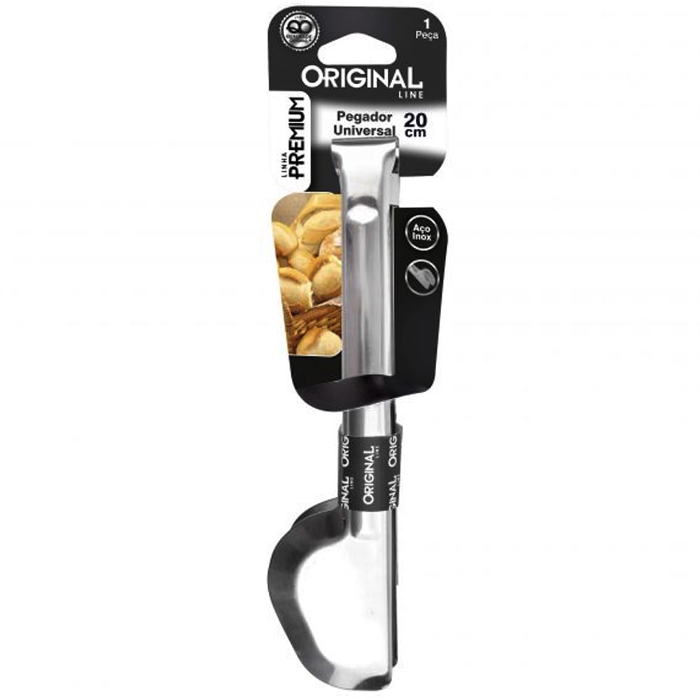 OFERTA Pegador De Massa E Saladas 20cm Original Em Aço Inox Multiuso Universal