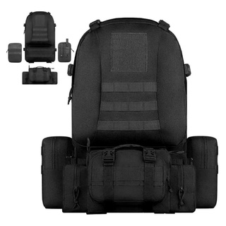 Mochila Tática Militar Defender 60 Litros Grande Impermeável Molle 4 em 1