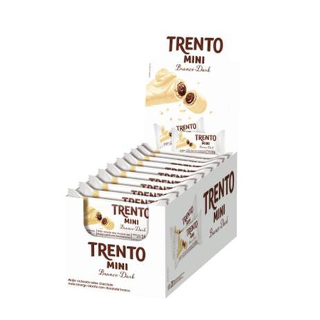 Display Trento Chocolete Cacau Mini Branco Dark 256g 16 X 16g Peccin