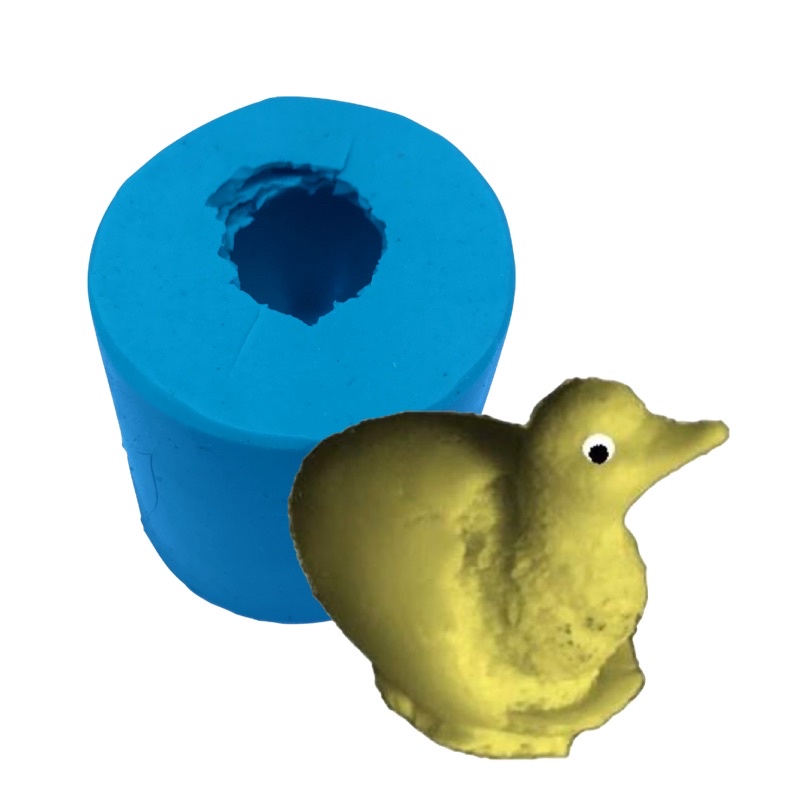 Molde de Silicone - Patinho saindo do ovo Sabonete Vela Resina Biscuit Gesso Organite