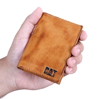 Carteira Masculina em couro Cat Caterpillar porta cartões e cnh