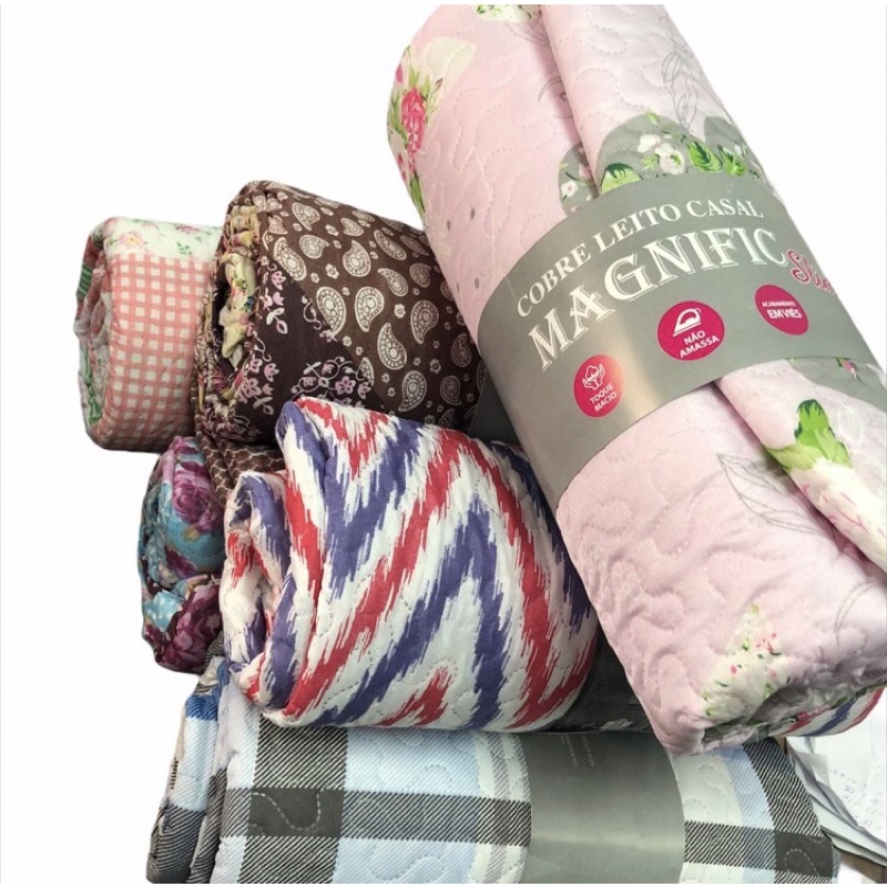 Cobre Leito Estampado Casal ou Solteiro Diversas Cores