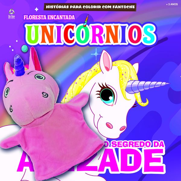 Unicórnios - História para Colorir com Fantoche em Oferta na Shopee