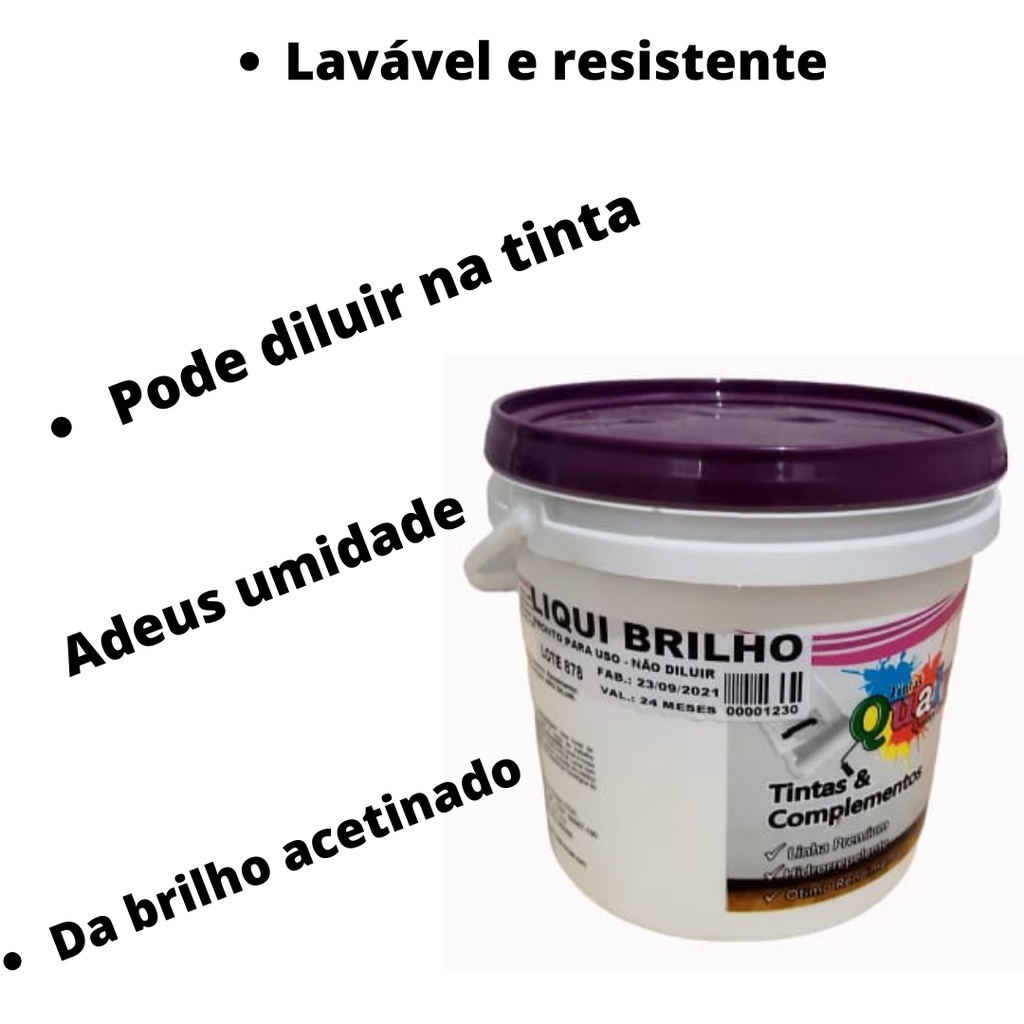 Liquibrilho 900ml-Impermeabilizante para parede-telhas-tintas-vasos