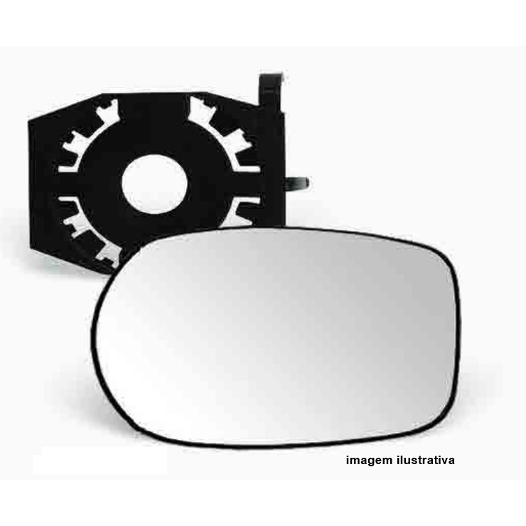 Lente Do Retrovisor Palio 01/11 Siena Strada 01/16 Uno 05/10 MODELO ANTIGO Lado Esquerdo Motorista